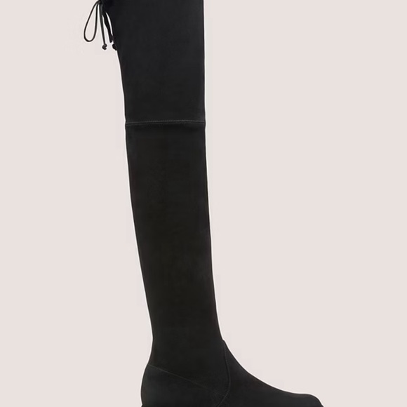 Stuart Weitzman over the knee lowland suede boot black - Picture 3 of 6